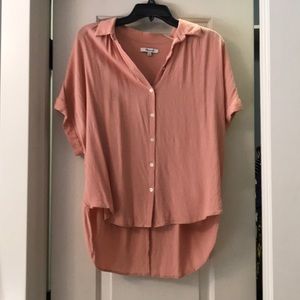 Collared peach madewell shirt